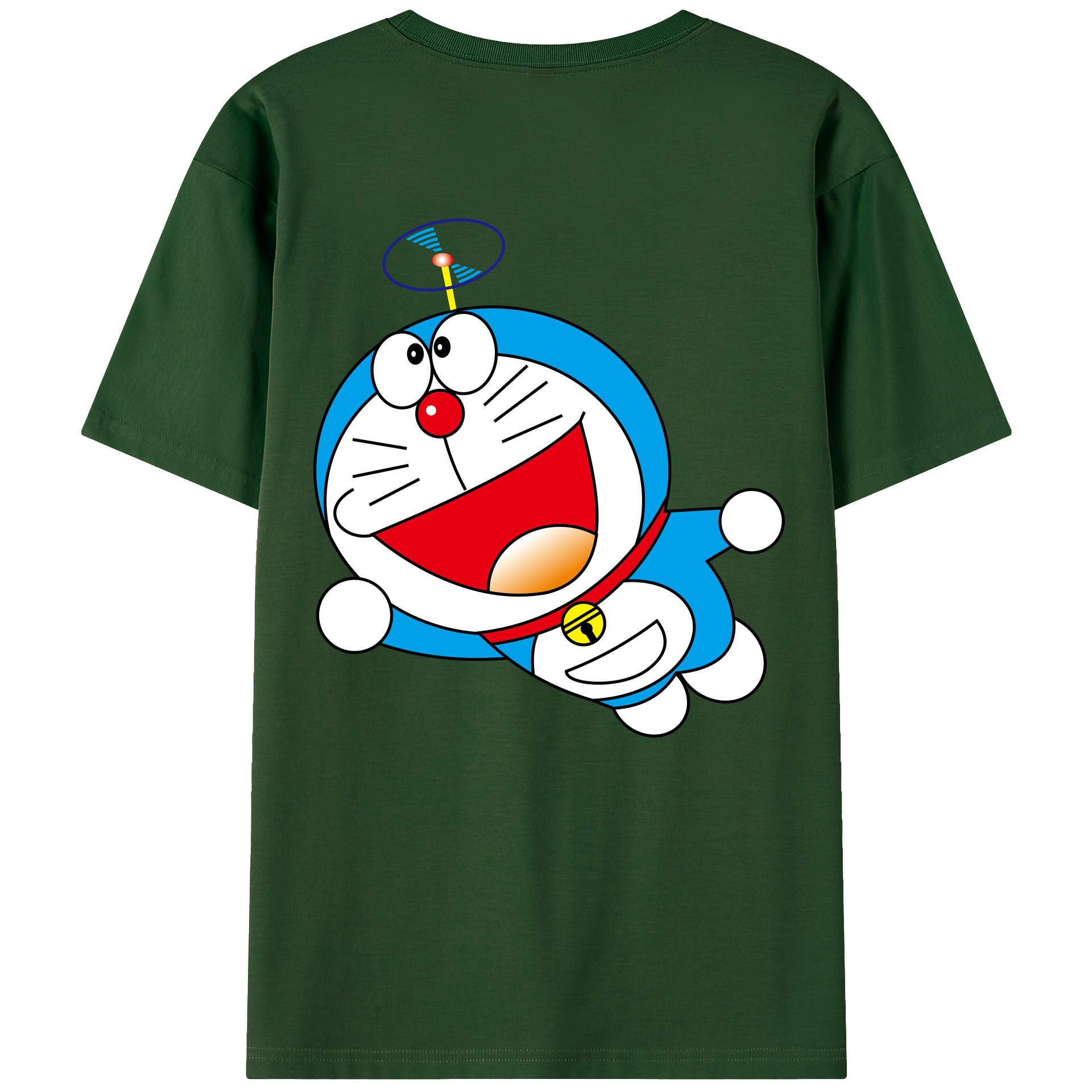 （画像用） ドラえもん Doraemon 綿100％半袖Tシャツ（背面プリント）